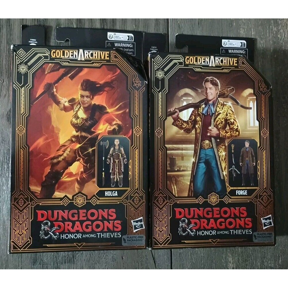 Dungeons & Dragons Honor Among Thieves Holga & Forge Action Figure Lot Of 2